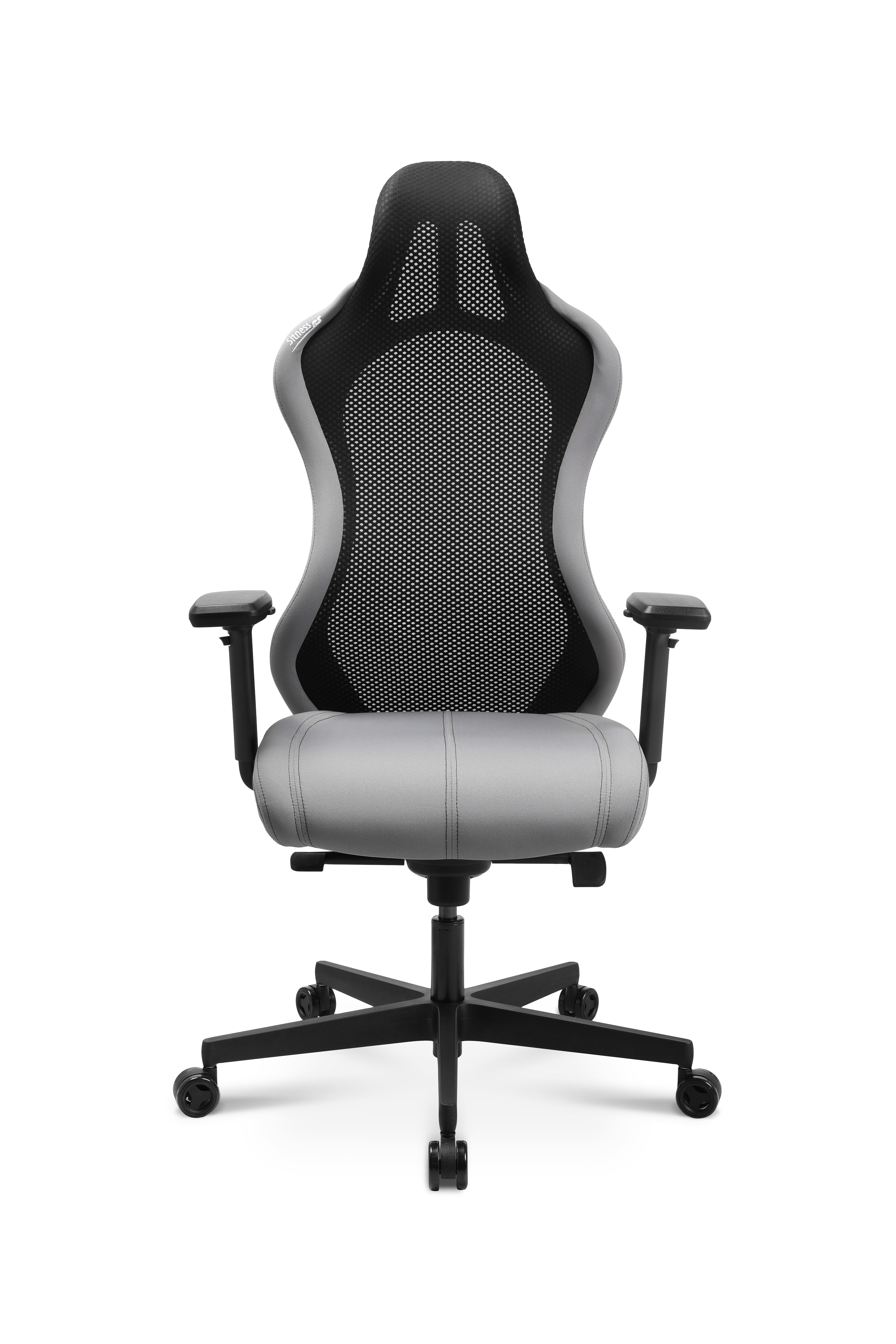 Stoff - grey / black stitching