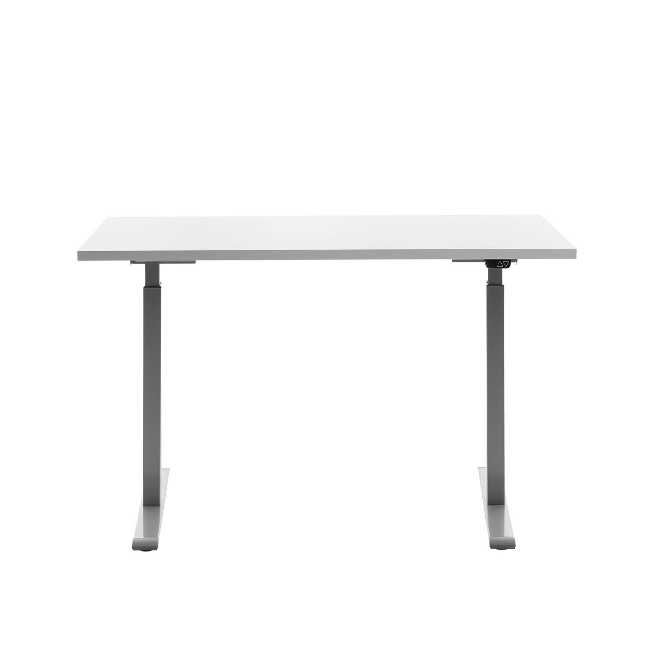 Schreibtisch Topstar Ergo E-Table höhenverstellbar 120 x 60 cm - grau, weiss