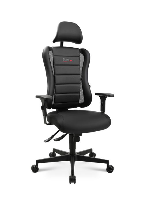 Gaming Stuhl Topstar Sitness RS schwarz mit höhenverstellbarer Armlehne/ mit Kopfstütze