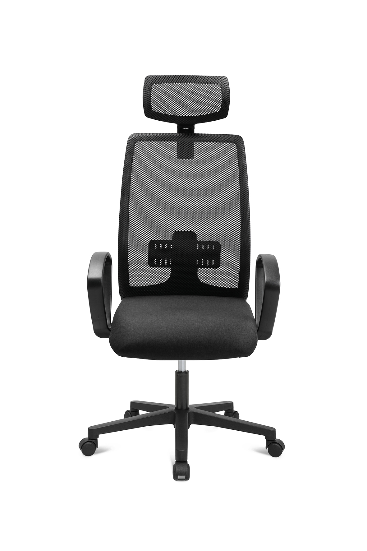 Bürostuhl Living Chairs Basic 20 mit fester Armlehne und Kopfstütze 
