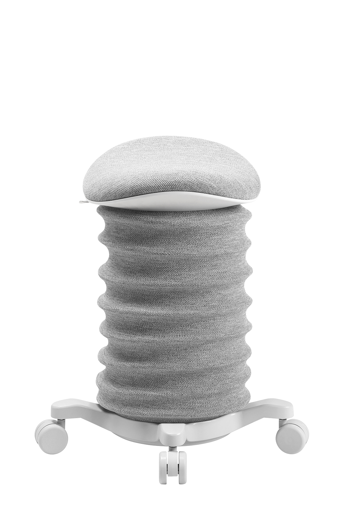 Lifestyle-Hocker Topstar Sitness 4D (mit Rollen) grau-weiss