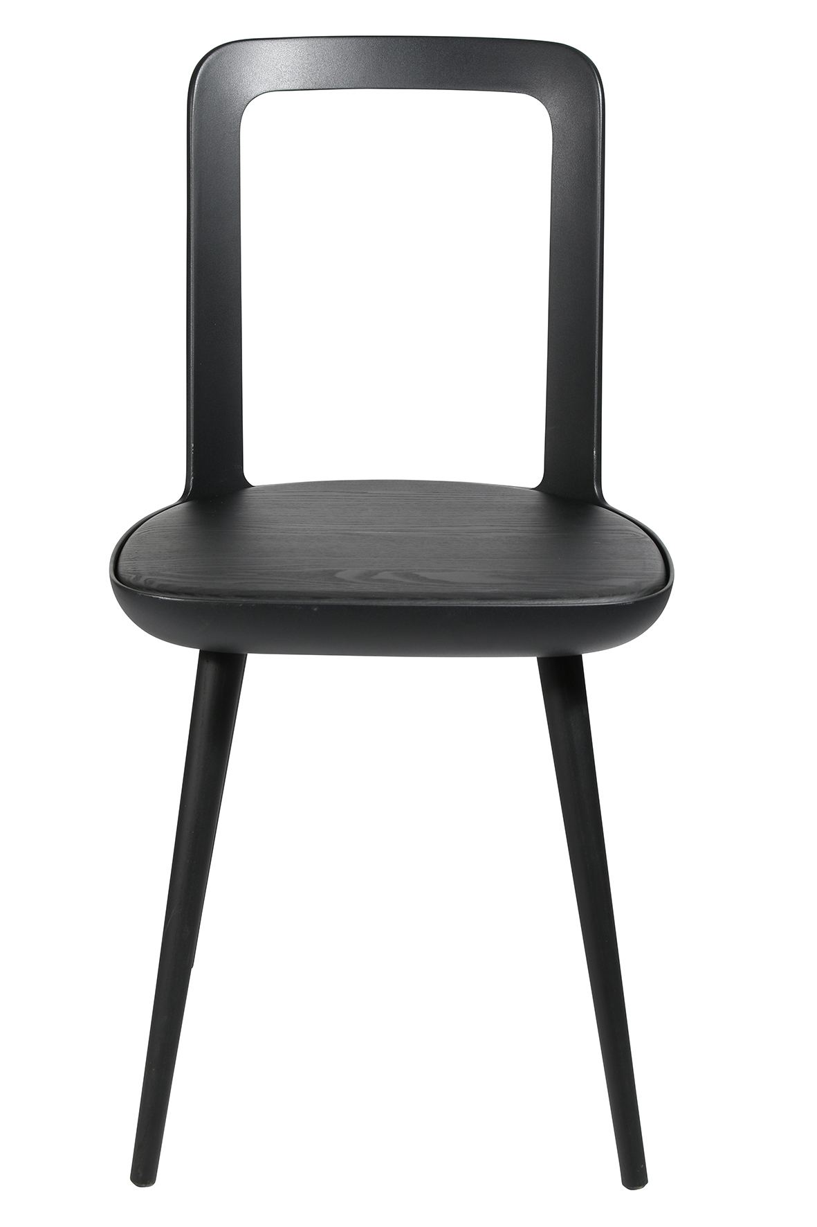 Esszimmerstuhl Wagner W-2020 Chair charcoal black, Beine lackiert