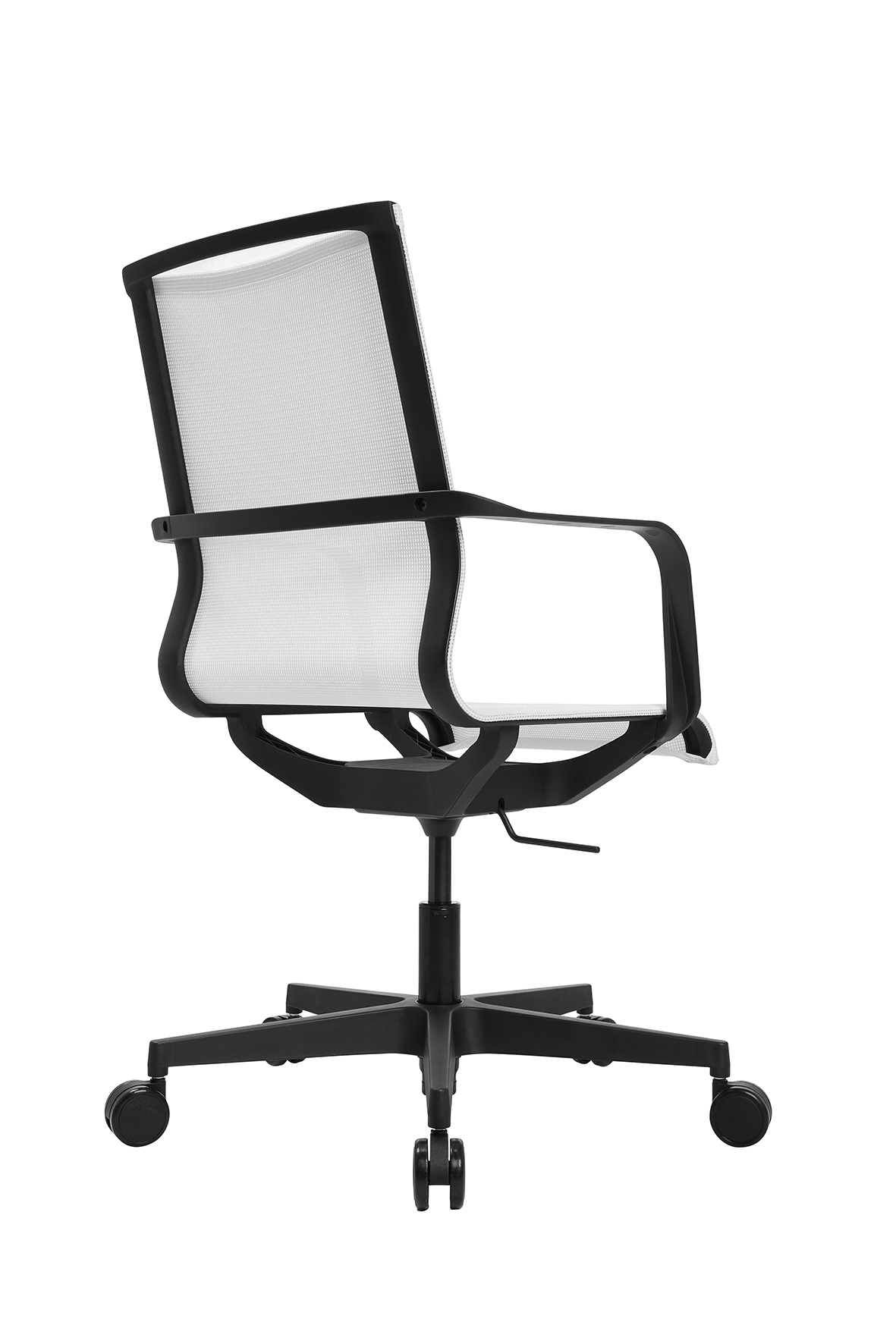 Living Chairs Monochroma mit Armlehnen schwarz/weiß