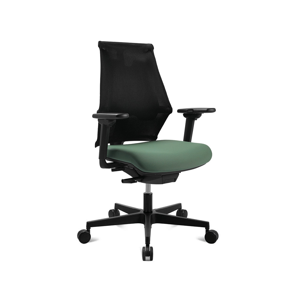 Bürostuhl Topstar Sitness X Back, grün-schwarz, Fußkreuz schwarz