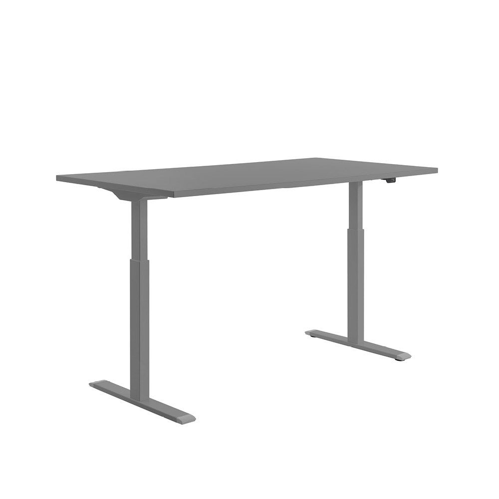160 x 80 cm Schreibtisch Topstar Color Ergo E-Table grau, höhenverstellbar