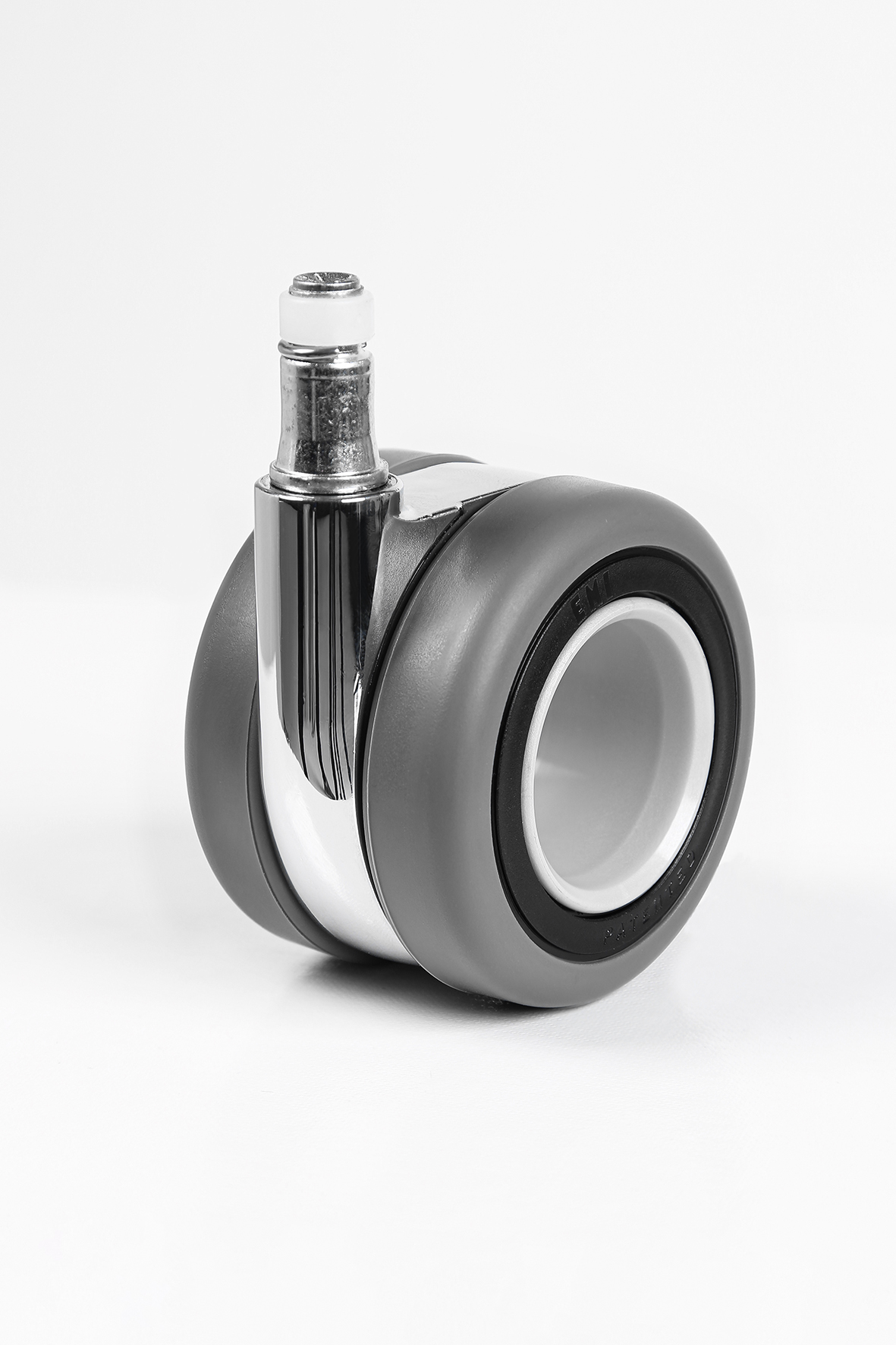 5x Wagner Design-Loch-Hartbodenrollen für Titan poliert