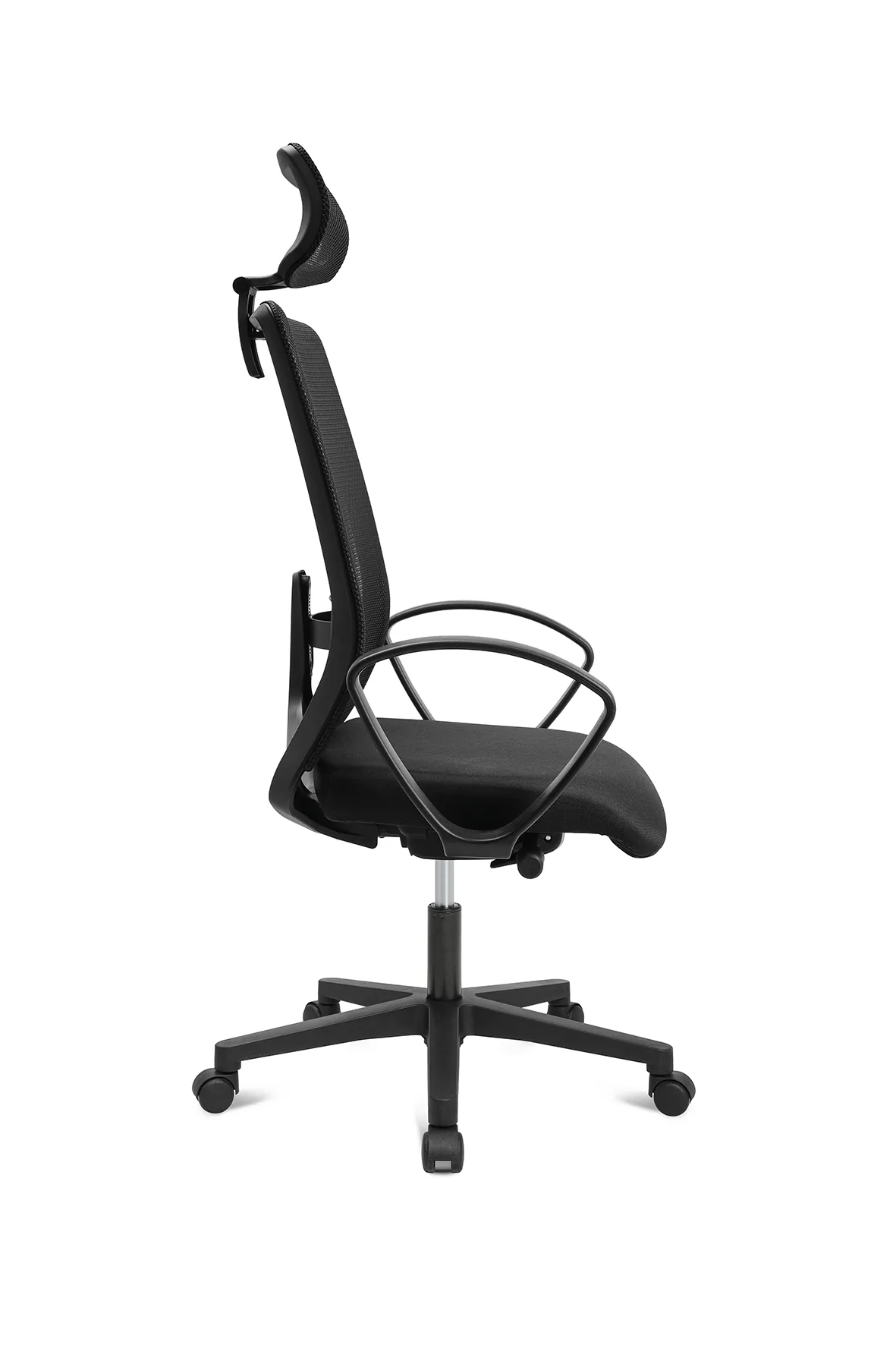 Bürostuhl Living Chairs Basic 20 mit fester Armlehne und Kopfstütze