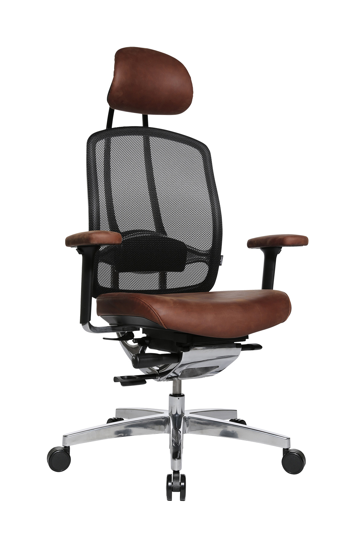Profi Bürostuhl Wagner AluMedic Limited Cognac Vintage Edition