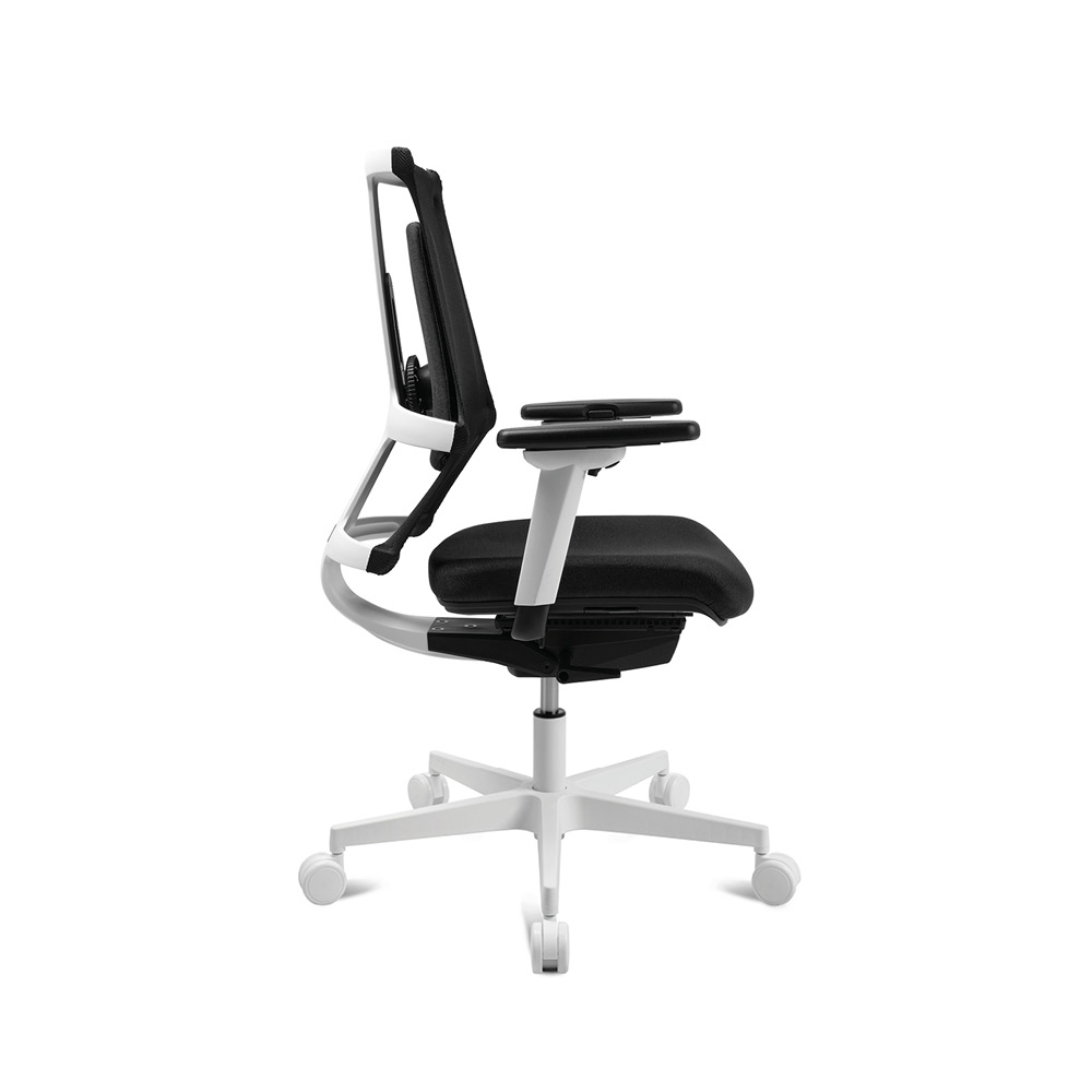 Bürostuhl Topstar Sitness X Back, schwarz-schwarz, Fußkreuz weiß