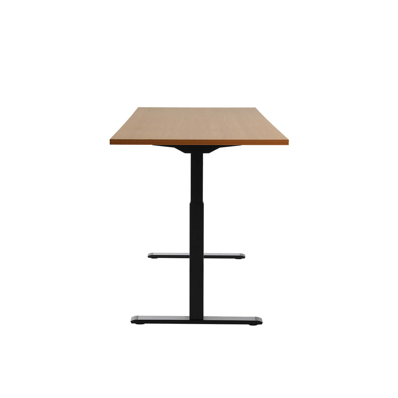 180 x 80 cm Schreibtisch Topstar Ergo E-Table höhenverstellbar - schwarz, Buche