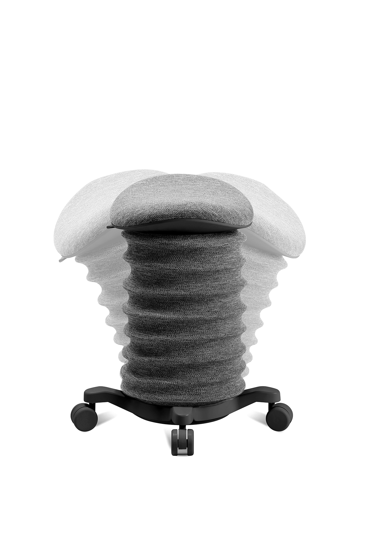 Lifestyle-Hocker Topstar Sitness 4D (mit Rollen) schwarz